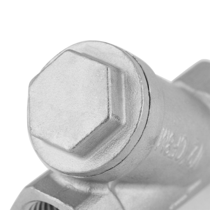 [Australia - AusPower] - Y Strainer, DN15 1/2 Inch PT Thread Stainless Steel Y Filter Strainer Pump Filter for Water Gas, 7 × 6 × 2.5 cm 