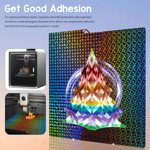 PES Kobra S1 Build Plate 264x276mm, Mosaic Ball+Pinwheel PES Spring Steel Sheet Flexible Bed Plate for Anycubic Kobra 3 Max, Kobra 3 Max Combo 3D Platform