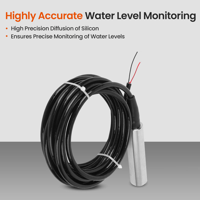 [Australia - AusPower] - Water Level Sensor, TL?136 Liquid Level Sensor, Hydrostatic Liquid Level Transmitter Water Level Sensor Detector 24VDC 4?20MA Output (Measuring Range 0-5 Meters) Measuring range 0-5 meters 