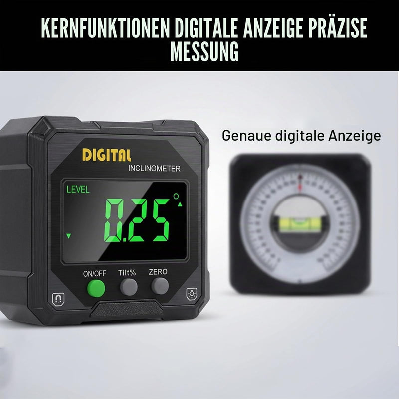 Digital Protractor, LCD Protractor, Inclinometer, Inclinometer, Protractor with Magnetic Base, Level Box Angle Measuring Device, Digital Spirit Level with LCD Display