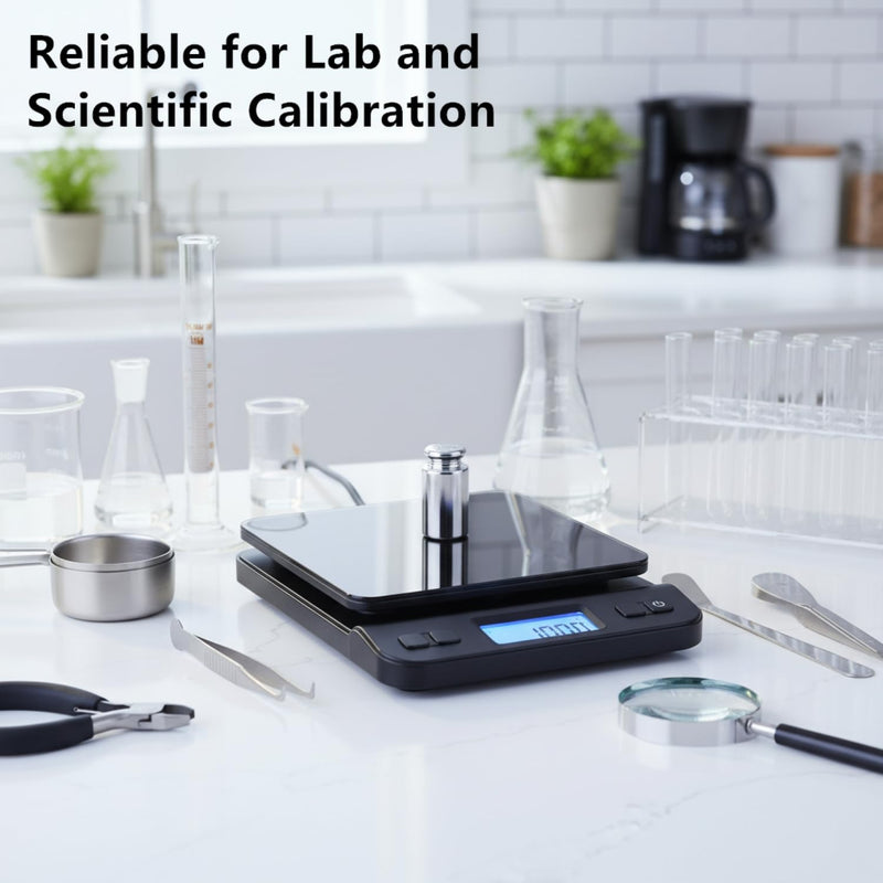 [Australia - AusPower] - I-MART 100g Calibration Weight – 100 Gram Calibration Weight Stainless Steel Reference Mass for Digital Scale, Balance Calibration, Kitchen Jewelry Science Lab, 100g Weight 