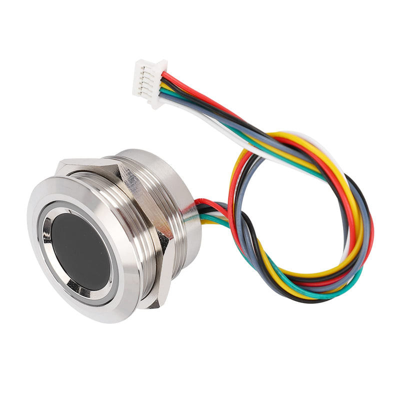 [Australia - AusPower] - Fingerprint Identification Module, R503 Circular Capacitive Fingerprint Identification Module with 2-Color Ring Indicator Light for Access Control/Help Desk/Security Box 