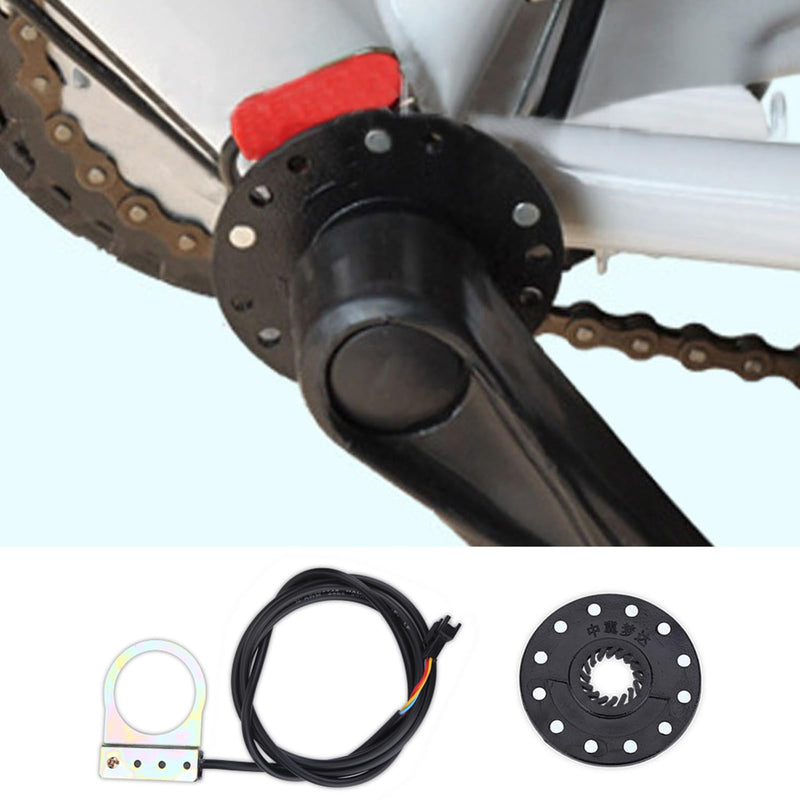 [Australia - AusPower] - 2.56in Pedal Assist Sensor, 12 Magnets Electric Bikes Sensor, Steel Integrated Pedal Sensor, PAS System Speed Sensor Cycling Accessories for Electric Mountain Bike 