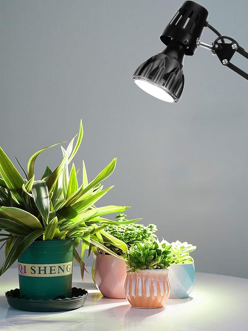 Milpoel LED Plant Lamp Full Spectrum E27 for Indoor Plants, Grow Light, Greenhouse, Garden (Black, 30 W, 4000 K)
