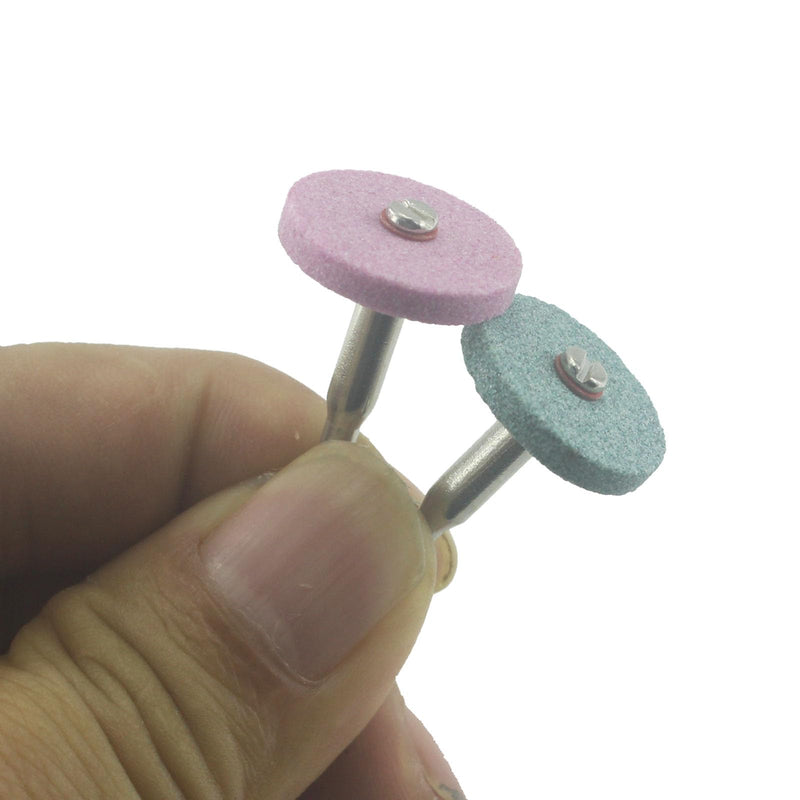 [Australia - AusPower] - 20 Pcs Grinding Stone Sanding Wheels - 1/8 Inch Shank Quickly Change Abrasive Stone Mounted Grinding Sharpening Wheel for Dremel Rotary Tool 