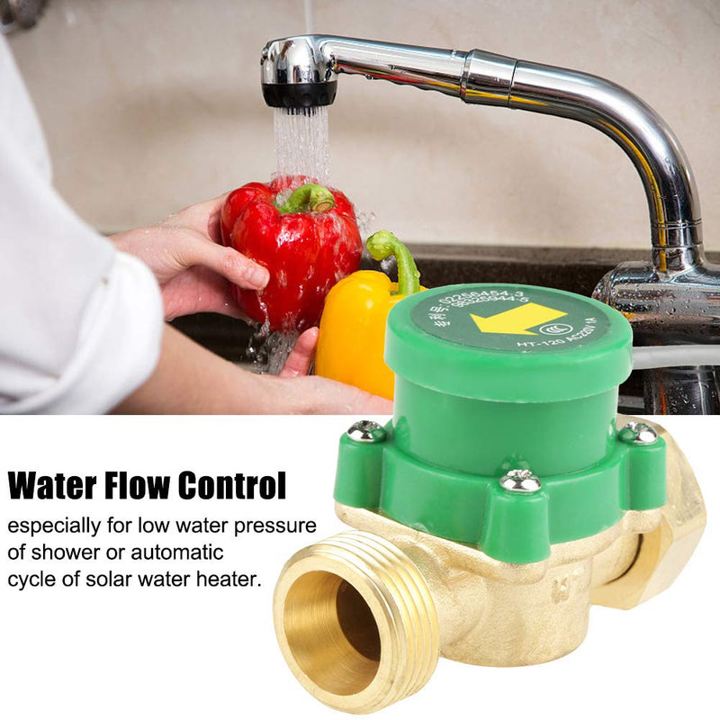 [Australia - AusPower] - Water Flow Switch, AC 220V G3/4"-3/4" Thread Water Pump Flow Sensor Electronic Pressure Automatic Control Switch 