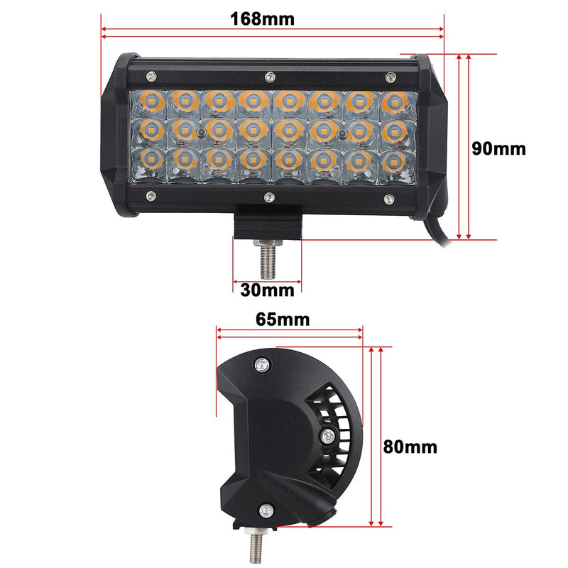 Green Led Off-road Light Bar Pod 36W 7-inch Spot Driving Work Pods Waterproof Fog Lamps for Van Pick-up Truck Car ATV UTV SUV Truck Tractor Boat Fishing Hunting g Deck Trailer Navigation 12V 24V 2pcs 2pcs 36w spot Green lights