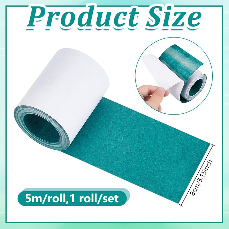 AHANDMAKER Electrical Insulating Adhesive Paper 1 Roll 80mm(3.15in) Width 5m Length Green One Side Self-Adhesive Battery Pack Insulator for 18650, 21700, 26650 Batteries for Electrical Protection