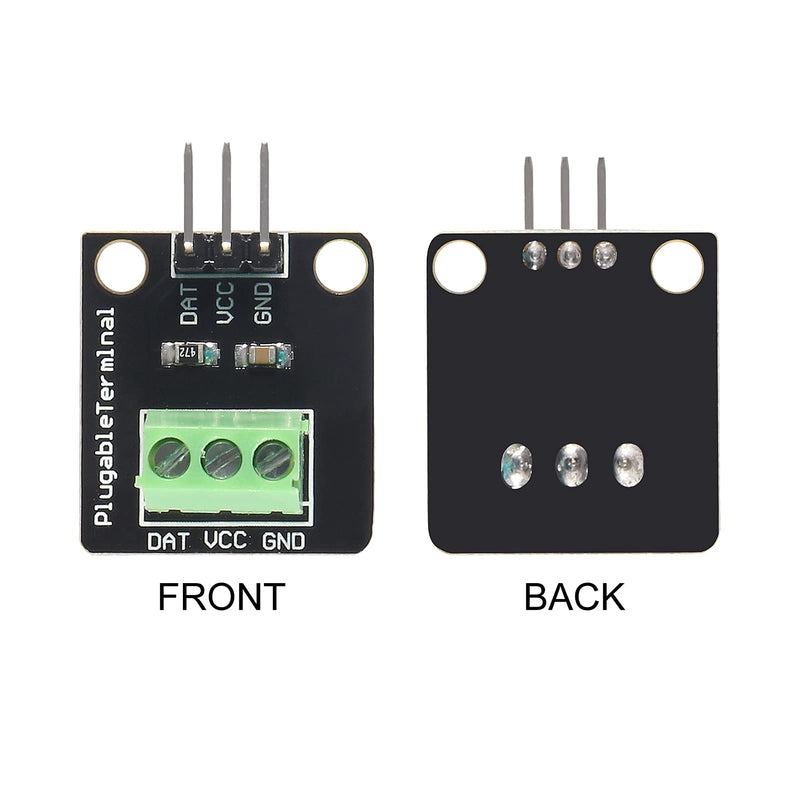 [Australia - AusPower] - AITRIP 5Pack DS18B20 Temperature Sensor Module Kit with Waterproof Stainless Steel Probe for Raspberry Pi 