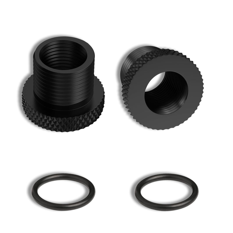 [Australia - AusPower] - 2 Pack Thread Protector 1/2x28 Thread to 5/8x24 with Rubber Washer Convert (2 Pack) 2 Pack 