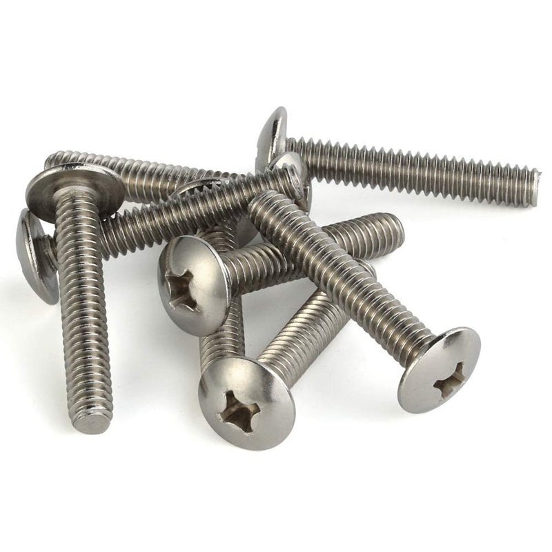 [Australia - AusPower] - 1/4-20 x 1-1/2" Truss Head Machine Screws, Full Thread, 18-8 Stainless Steel, Quantity 20 1/4-20 x 1-1/2" 