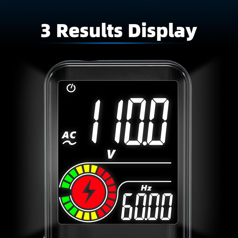[Australia - AusPower] - BSIDE Smart Digital Multimeter 9999 Counts Pocket Voltmeter, Rechargeable with 3 Results Display, Capacitance Diode Duty Cycle Resistance Hz V-Alert Voltage Tester S11 Rechargeable 