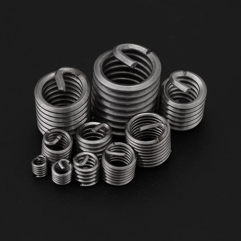 [Australia - AusPower] - 60PCS Wire Insert Thread Repair Kit, 304 Stainless Steel Wire Screw Sleeve Thread Repair Inserts Assortment Kit 