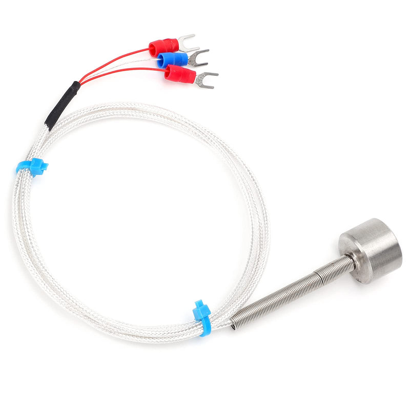 [Australia - AusPower] - Magnetic Temperature Sensor PT100 Stainless Steel Thermistor Probe -60 to +150°C 5m Cable Temp & Humidity Sensor 