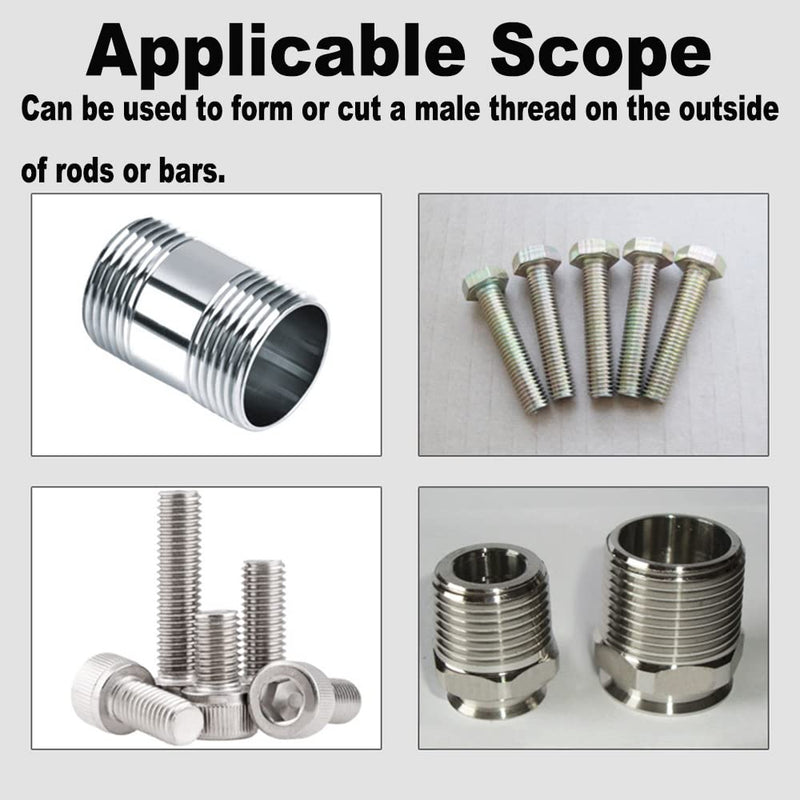 [Australia - AusPower] - Utoolmart Hex Rethreading Die, UNEF 1/2-28 Carbon Steel Thread Die, Hex Rethreading Die Machine Thread Die, Hexagon Taper Pipe ?1/2-28UNEF? 27×12.7 1pcs 
