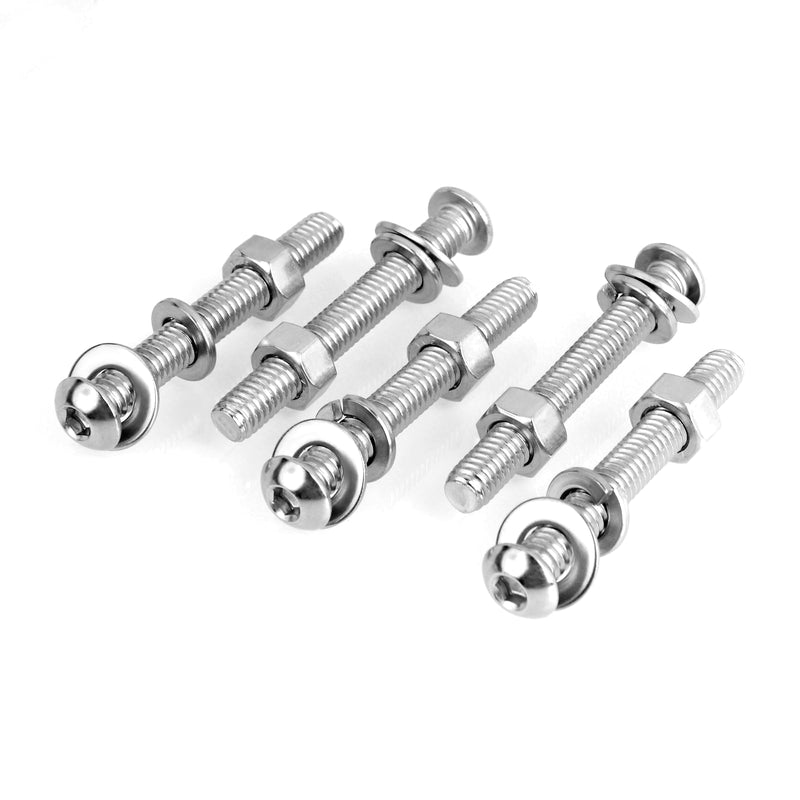 [Australia - AusPower] - (20Sets) 5/16 Bolts, 5/16-18 x 2-1/2" Button Head Socket Cap Nuts and Bolts, 5/16 Bolt 304 Stainless Steel Bolts and Nuts, Coarse Thread Metric Bolt Assortment Allen Screws Furniture Bolts by Mywish (Silver) 5/16-18" 2-1/2" 