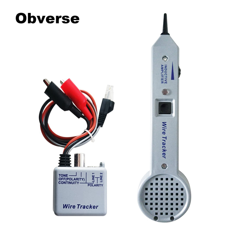 [Australia - AusPower] - Tone Generator Kit, Wire Tracer Circuit Tester, 200EP Cable Tester, Tone Tracing Probe Kit, Line Finder Toner with Inductive Amplifier for Network Cables Collation 