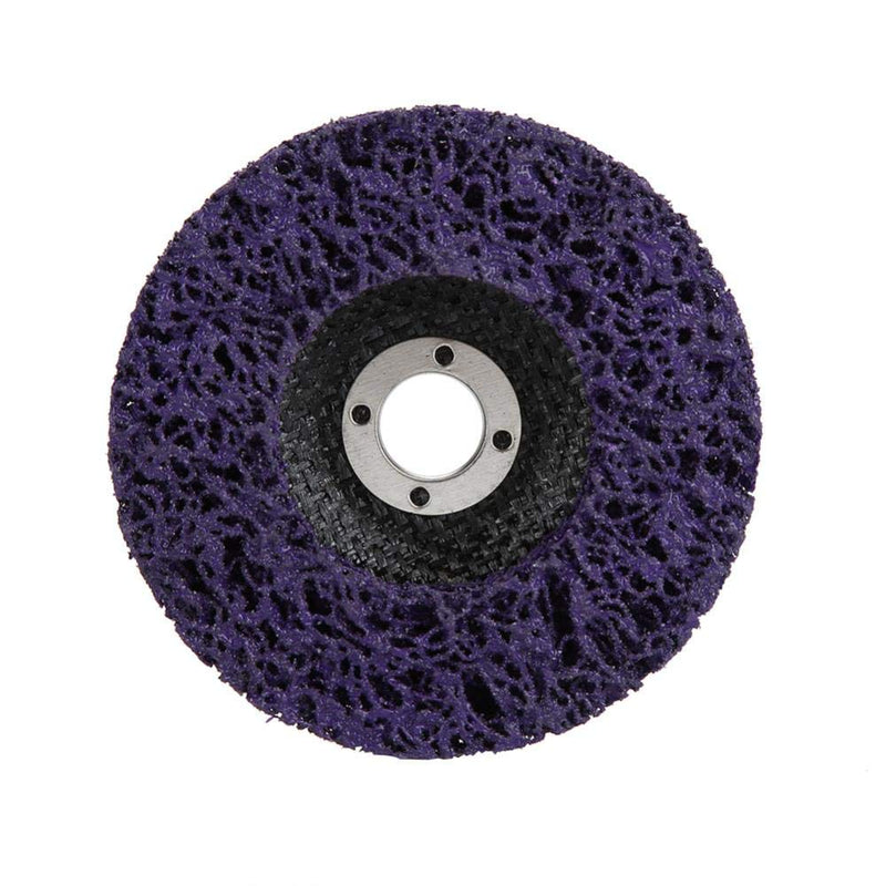 [Australia - AusPower] - Poly Strip Wheel, 5Pcs Purple Gold Poly Strip Wheel Disc Paint Rust Removal Tool for Most of 100mm Angel Grinders, Polycarbide Abrasive Disc 