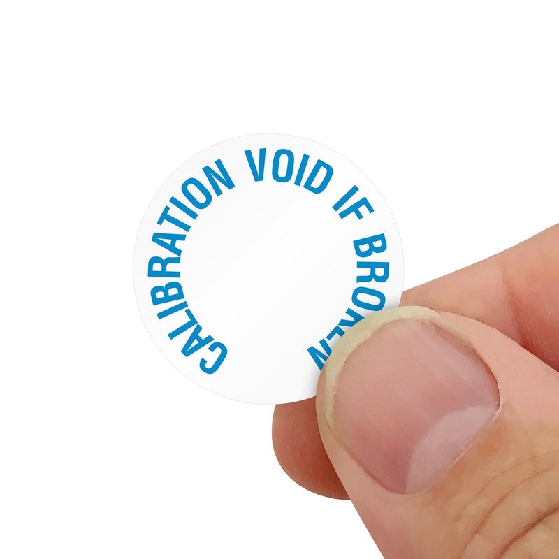 SmartSign Calibration Void If Broken Labels | Pack of 200, 0.75" x 0.75" Tamper Resistant Vinyl Stickers, Made in USA Destructible Vinyl Labels - Pack of 200
