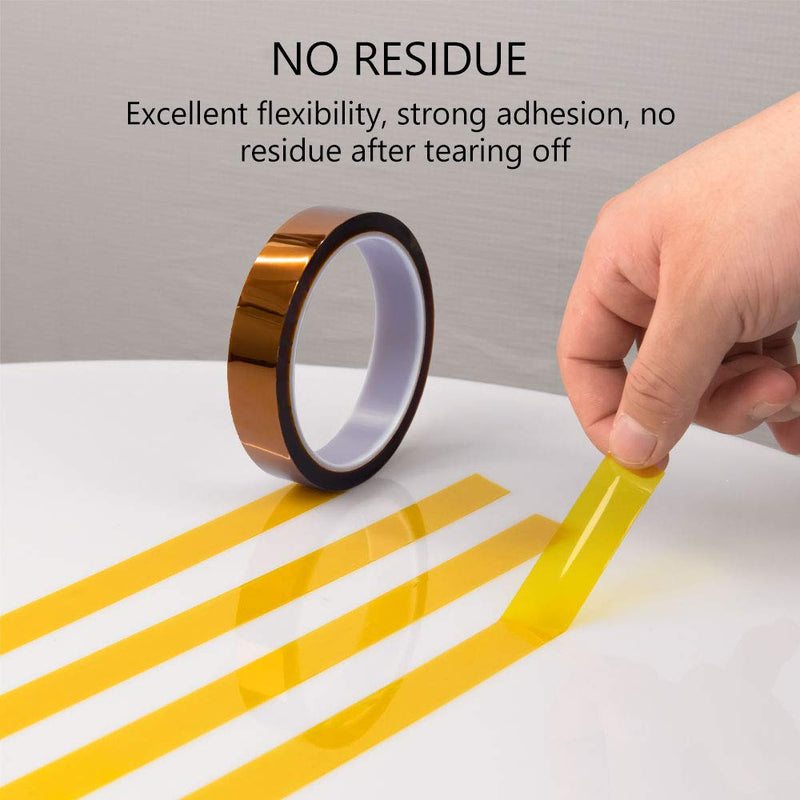 MYJOR Heat Transfer Tape, 10mm x 33m x 4Rolls, Heat Resistant Sublimation Tape for Heat Transfer, Soldering, Protecting Circuit Board, Cellphone Data line and Battery. 3/8" x 108ft，4 Rolls