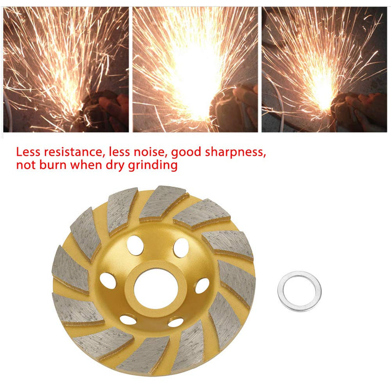 [Australia - AusPower] - 100 Grinding Wheel 6 Holes 100mm*4.5mm Diamond Segment Disc for Grinding Concrete Marble 