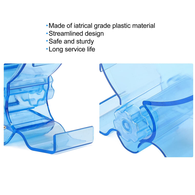 [Australia - AusPower] - YUYTE Cotton Roll Dispenser, Cotton Roll Box, Blue ABS Plastic, Streamlined Design, 