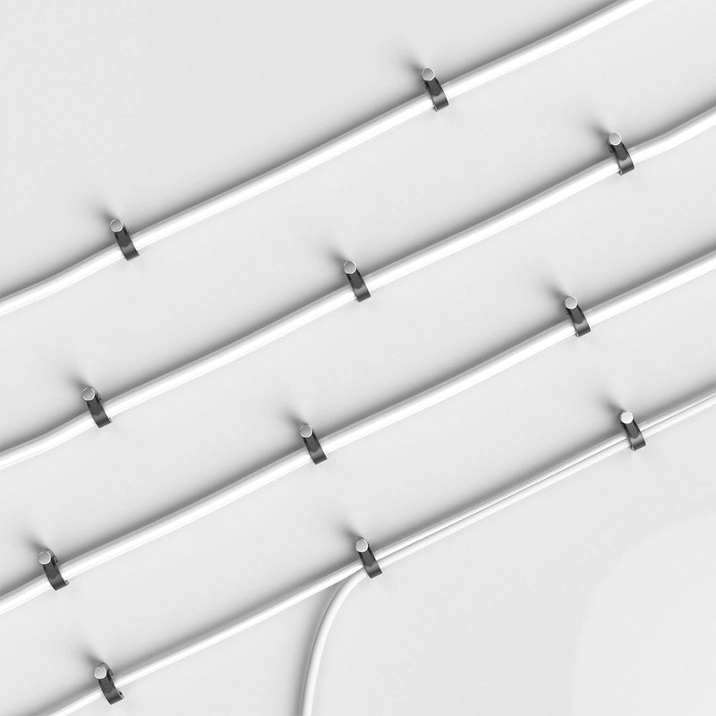 [Australia - AusPower] - 200 Pcs Cable Clips 4/6/8/10mm Nail in Cable Clips Cable Wire Clips Cable Tacks Coax Cable Clips Speaker Wire Clips Cable Nails for Cords Wall Wire Clips RG6 RG59 CAT6 RJ45 Ethernet Cable Clips Black 