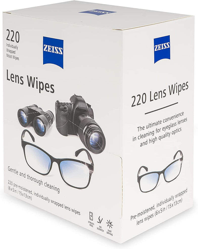 [Australia - AusPower] - Zeiss Lens Wipes, White, 220 Count… 220 Count (Pack of 1) 