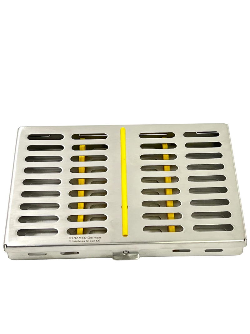 [Australia - AusPower] - Cynamed PREMIUM GERMAN DENTAL AUTOCLAVE STERILIZATION CASSETTES BOX RACK for 10 INSTRUMENTS BRANDED 