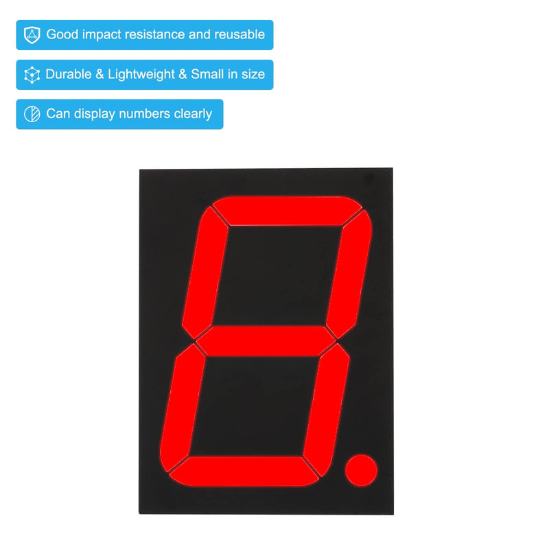 [Australia - AusPower] - PATIKIL LED Display Digital Tube, Common Cathode 7 Segment 10 Pin 1 Bit 7.2V 4" Digit Height LED Display Module for Electronic Driver Board, Red 