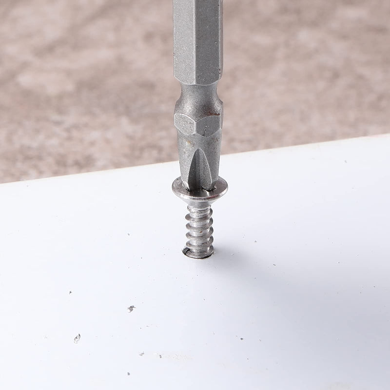 [Australia - AusPower] - #10 x 2" Sheet Metal Screws 100Pcs 410 Stainless Steel Flat Head Tek Screws Fast Self Tapping Screws by SG TZH #10 x 2" 