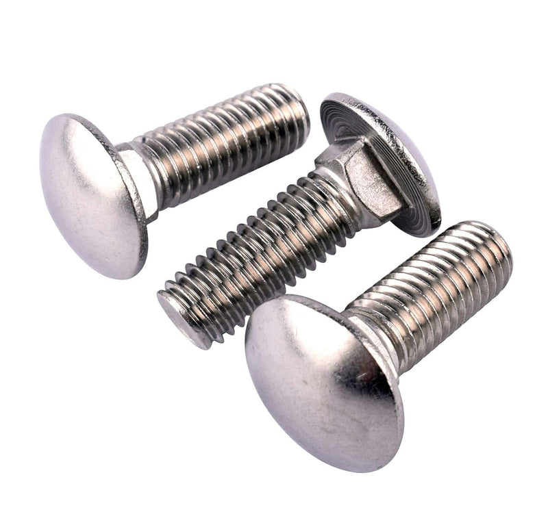 [Australia - AusPower] - 1/4-20 x 3/4" Carriage Bolts Screws, Round Head Square Neck, 304 Stainless Steel 18-8, UNC Coarse Fully Thread, Quantity 20Pcs 1/4-20 x 3/4" (20 Pcs) 
