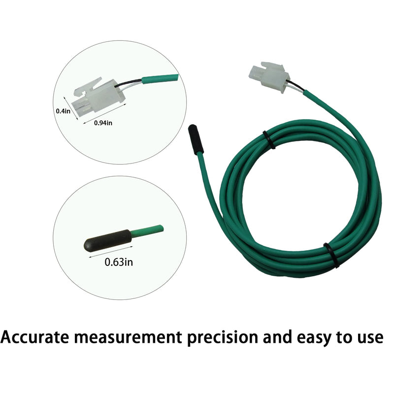 [Australia - AusPower] - 334-60405-02 74 Inch Green Coil Temperature Sensor 337-60405-02 Replacement Probe with Traulsen G1000, G2000, G22000 Refrigerator Cabinet 1 Year Replacement Service 