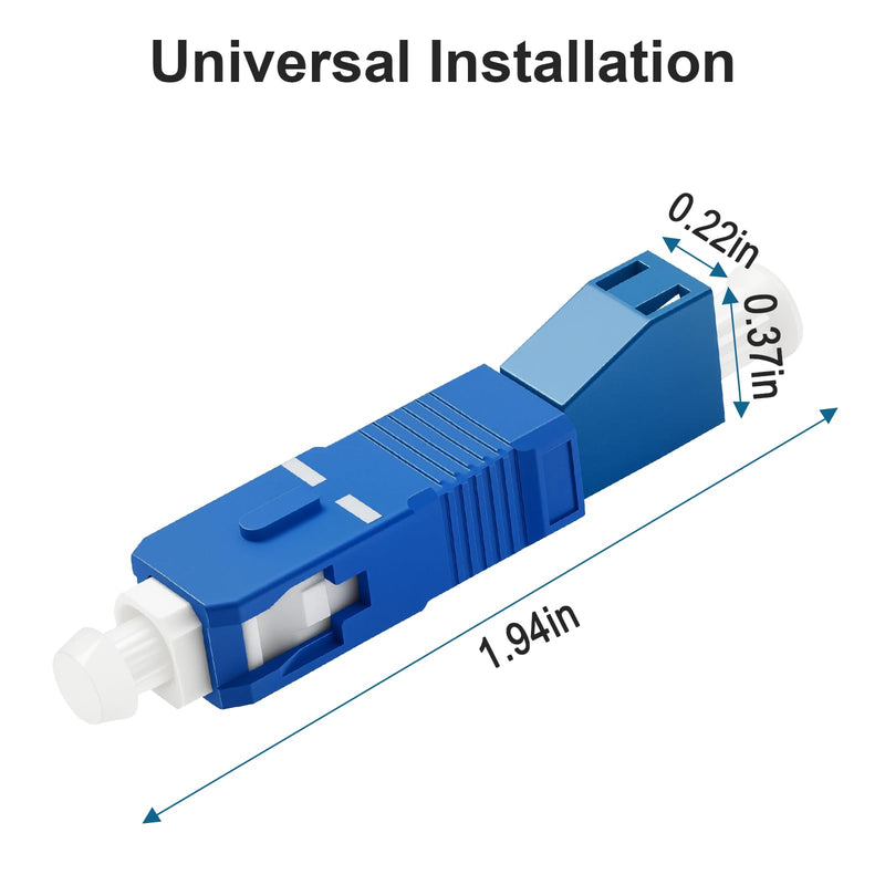 [Australia - AusPower] - FiberPrime- SC/UPC to LC/UPC Fiber Optic Adapter, Male-Female, Simplex Singlemode Fiber Optic Coupler, Hybrid Optical Fiber Convertor Adapter, 5Pack 5 SM-SC-LC-SX 