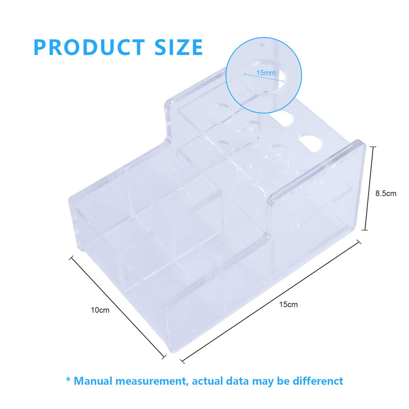 [Australia - AusPower] - ANNWAH Dental Composite Syringe Organizer, Multi-Function Dental Syringe Holder, Resin Adhesive Applicators Organizer, Acrylic Case for Medical Composite Resin Adhesive Syringes, Resin Rack(Medium) 