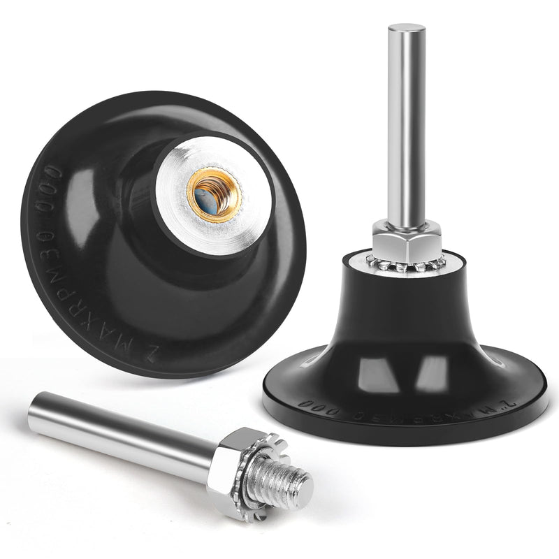 [Australia - AusPower] - 2 Pack 2 inch Die Grinder Sanding Disc and 1/4 Shank, Grinder Holder for Roloc, Quick Change Disc Holder Accessories Polishing Scrub, and Surface Conditioning Tool 