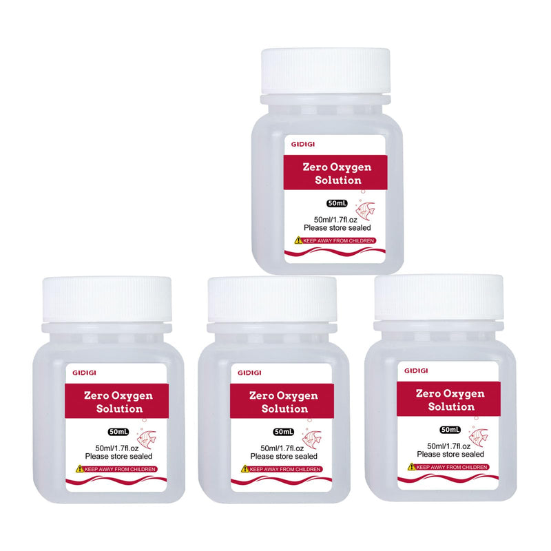 [Australia - AusPower] - Zero Oxygen Calibration Solution and Electrolyte Solution 8pcs for Dissolved Oxygen Meters, 4 Bottles 50ml Zero-Oxygen DO Standard Solution, Applicable for All Brands of Dissolved Oxygen Testers 