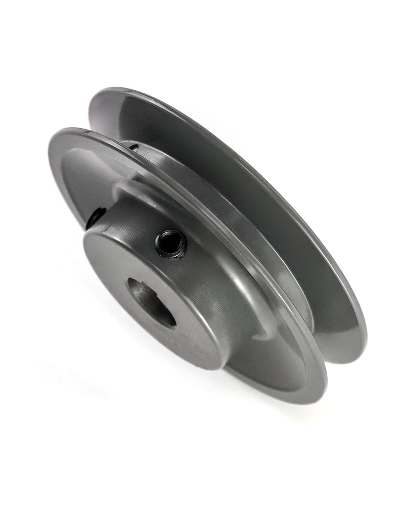 [Australia - AusPower] - QWORK AK3558 Single Groove Web Sheaves, 3.55" OD 5/8" Bore V-Belt Sheave, A Belt Section, Cast Iron,for V-Belt 1 Pack 