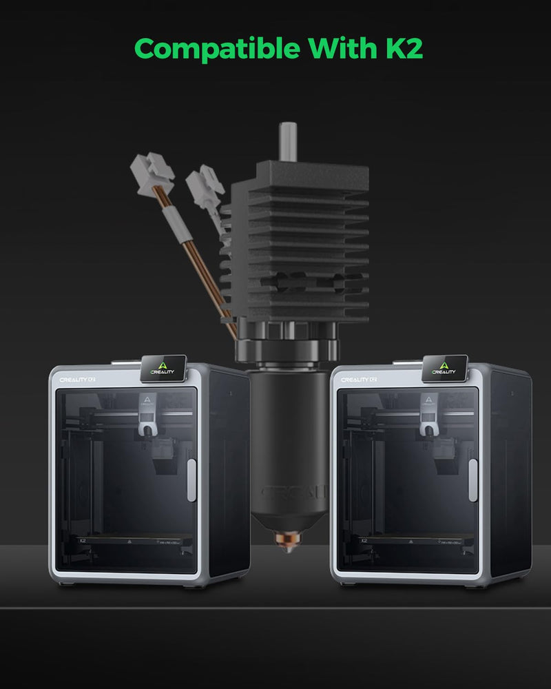 Creality Official K2 Ceramic Heating Block Hotend Kit, with Quick-swap Nozzle Kit, Supports 300°C High Temperature, All-Metal Integrated Design Extruder Hotend Kit for 3D Printers K2 Combo For K2