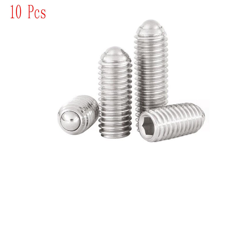 [Australia - AusPower] - M3 × 8mm Stainless Steel Inner Hexagon Ball Head Set Screw Hexagon Spring Ball Point Drive Screw, Pack of 10 M3 x 8mm 