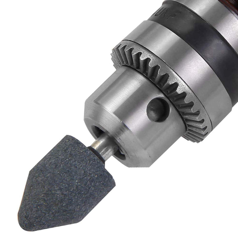 [Australia - AusPower] - 4 pcs 25mm Stone Rotary Grinding Bits with 1/4 Inch Shank, Aluminum Oxide Mounted Grinding Point for Grinding, Polishing?Deburring Ferrous Metals?4pcs 6x25 cone head? 