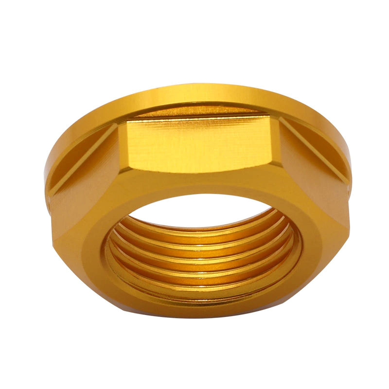 [Australia - AusPower] - M18 Front Wheel Axle Lock Nut Bolt Accessories for Yamaha YZ250F YZ250FX Kawasaki KX125 KX250 Suzuki RM-Z250 DR-Z400E 2000-2021(Gold)… gold 