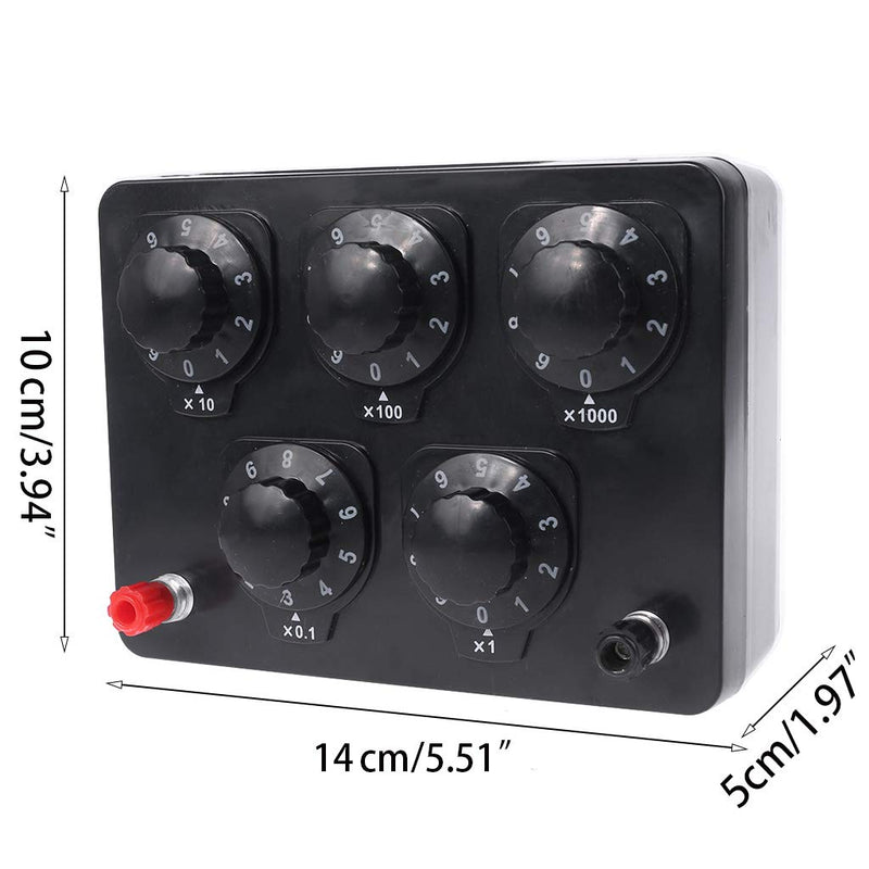 [Australia - AusPower] - 0-9999.9 Ohm Variable Resistance Box Decade Resistor Experimental Equipment for Physical School Teaching 