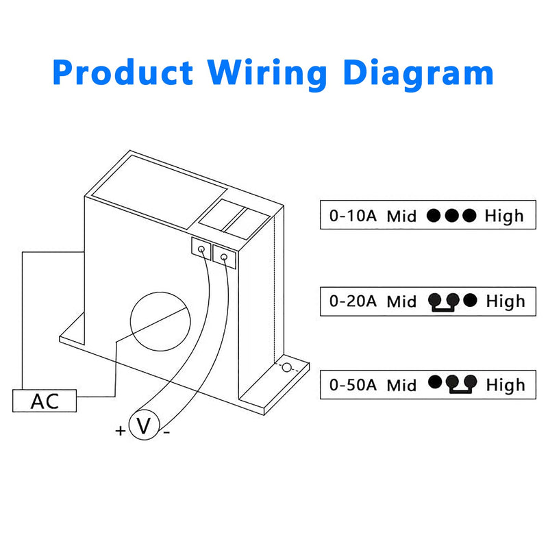 [Australia - AusPower] - FCS521-SP-10V AC Current Transducer Sensor, 0-50A Input 0-10V DC Output, Split Core Design for PLC, Automation, and Industrial Monitoring FCS521-SP-10V 