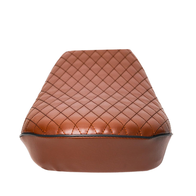 JMCHstore Brown Diamond Stitch Retro Seat Cover for Coleman ct200uex Mini Bike 196cc, Hisun ct200u-ex 200cc Trail Bike Cushion Replacement Parts