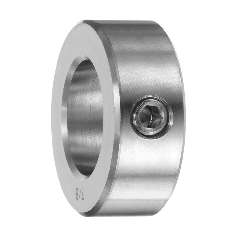 [Australia - AusPower] - uxcell 4pcs Set Screw Collars 7/8" Bore 304 Stainless Steel Shaft Collars, 1-1/2" OD, 9/16" Width Axle Collar Clamp for Linear Rod Shaft Guide 