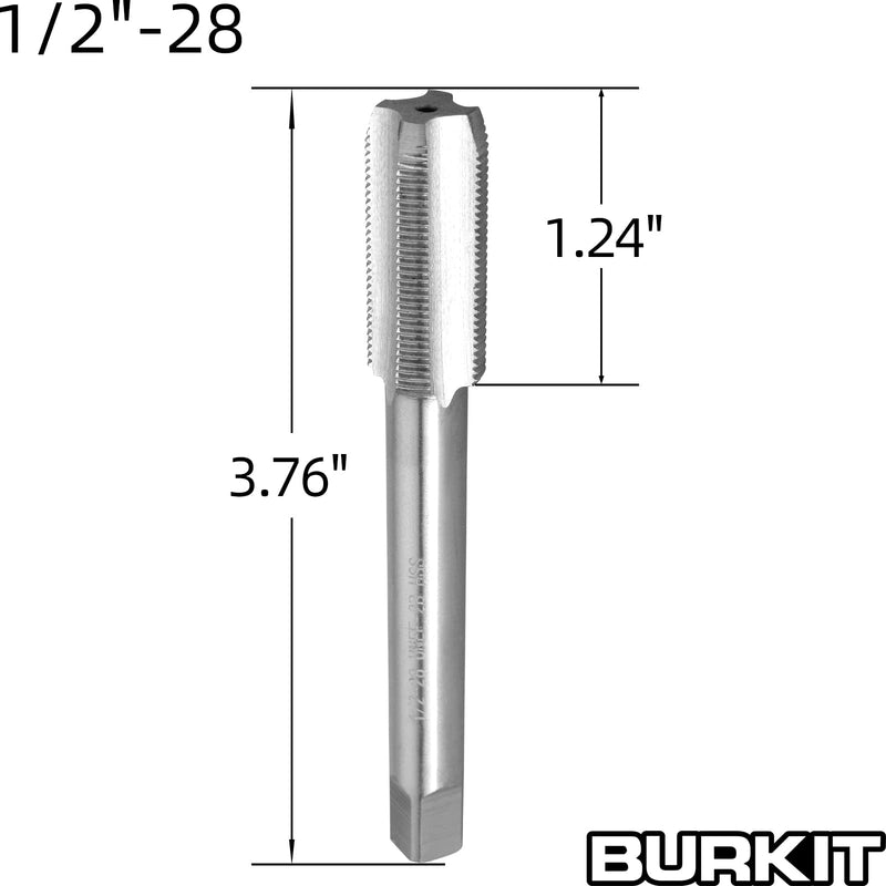 [Australia - AusPower] - Burkit 1/2"-28 UNEF Tap and Die Set, Right Hand 1/2 x 28 HSS Machine Thread Tap Die Set 