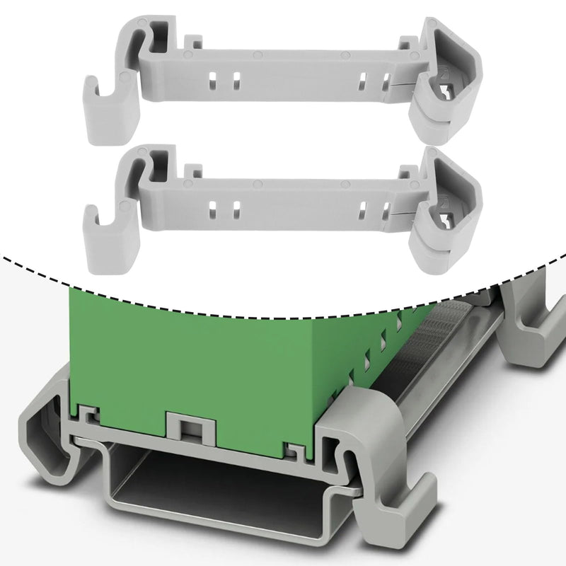 ECSiNG PTFIX-NS35A 3274056 DIN Rail Adaptor Compatible with NS 35 Can Hold 2.5 Mm2 and 4 Mm2 FIX Modules Pack of 4