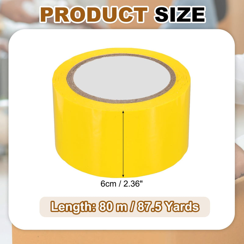 PATIKIL Sealing Tape 2.36 Inch x 87.5 Yard, Carton Sealing Packing Tapes for Shipping Moving Mailing Boxes Packaging, Yellow 1