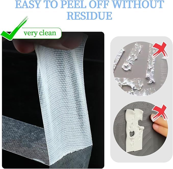Heavy Duty Double Sided Tape with 2 Rolls in One Box,Size: 500CMx1CMx1MM